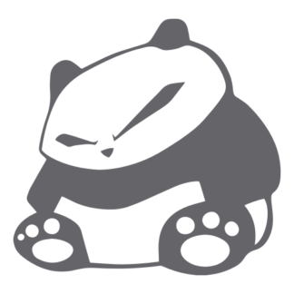 JDM Panda Decal (Grey)